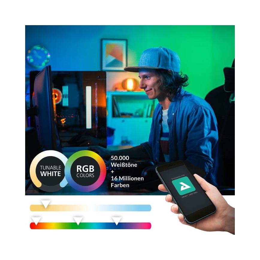 Eglo - LED RGBW prigušiva osvetljenje za kupatilsko ogledalo 15,6W/230V IP44 ZigBee