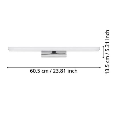 Eglo - LED RGBW prigušiva osvetljenje za kupatilsko ogledalo 15,6W/230V IP44 ZigBee