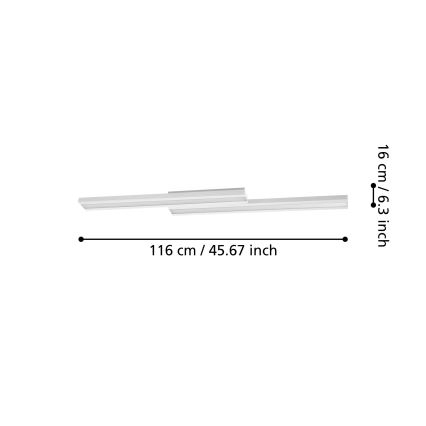 Eglo - LED RGBW prigušiva plafonska svetiljka LED/20,4W/230V ZigBee