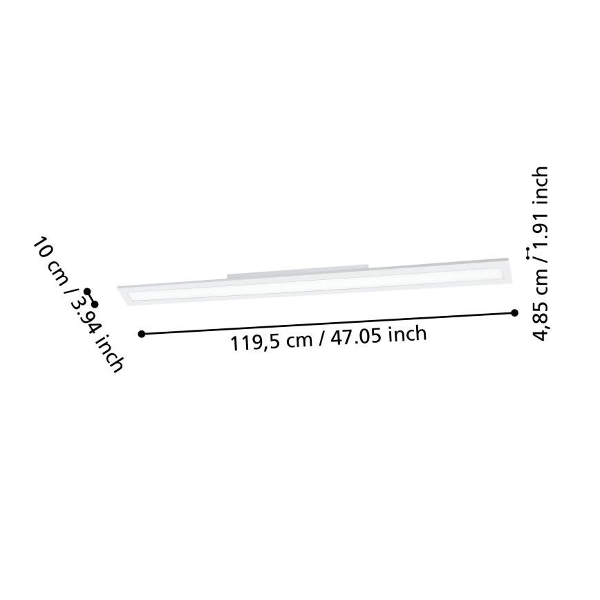 Eglo - LED prigušiva plafonska svetiljka LED/33,5W/230V 2700-6500K bela ZigBee