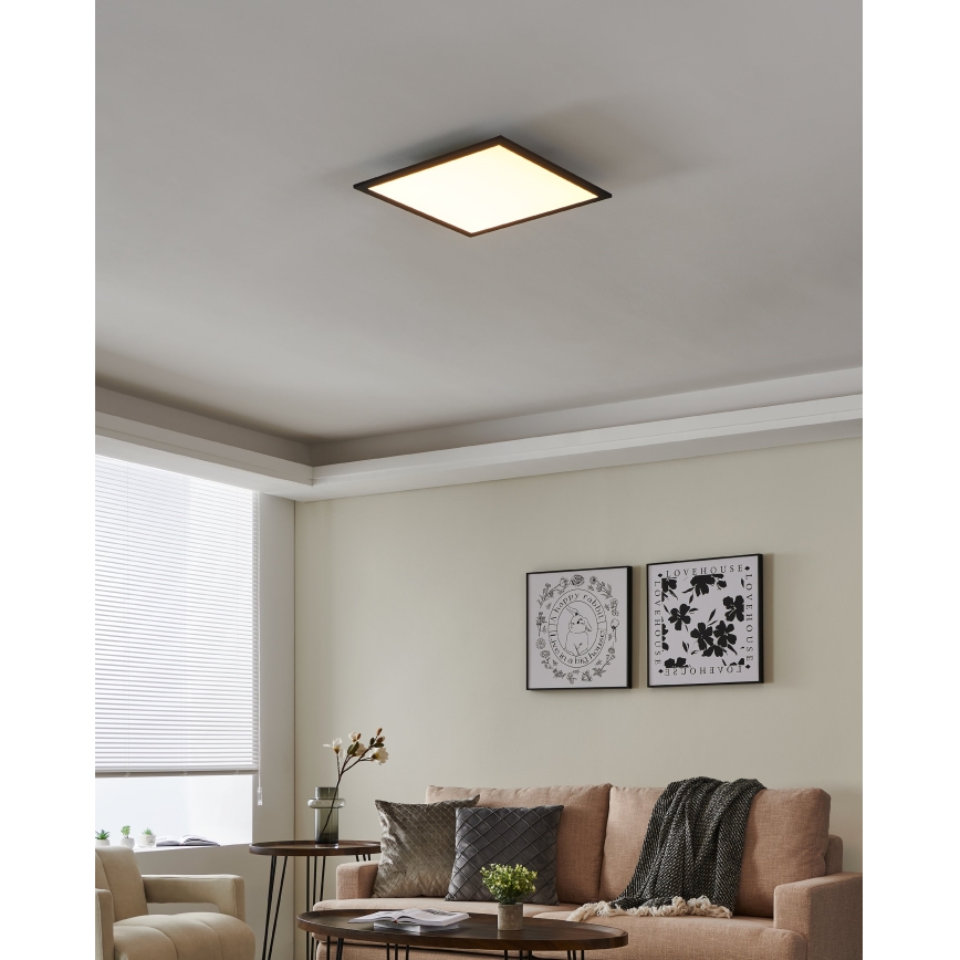 Eglo - LED prigušiva stropna svetiljka LED/21,5W/230V crna ZigBee