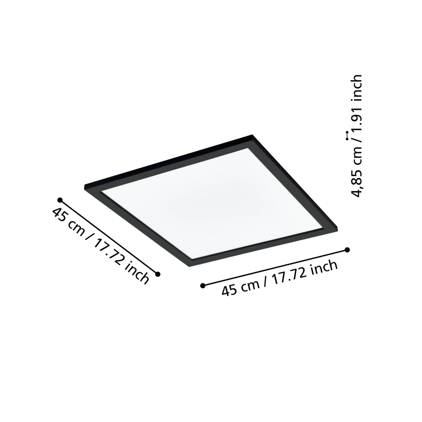 Eglo - LED prigušiva stropna svetiljka LED/21,5W/230V crna ZigBee
