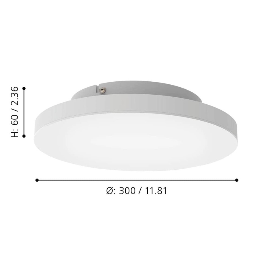 Eglo - LED RGBW prigušiva stropna svetiljka LED/15,7W/230V ZigBee