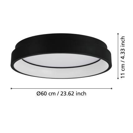 Eglo - LED RGBW prigušiva plafonska svetiljka LED/26W/230V ZigBee