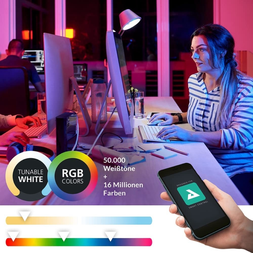 Eglo - LED RGBW prigušiva zidna svetiljka LED/16W/230V ZigBee