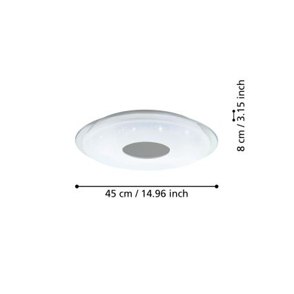 Eglo - LED prigušiva stropna svetiljka LED/19,2W/230V ZigBee