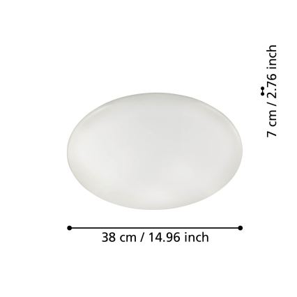 Eglo - LED prigušiva plafonsko svetlo LED/19,2W/230V ZigBee