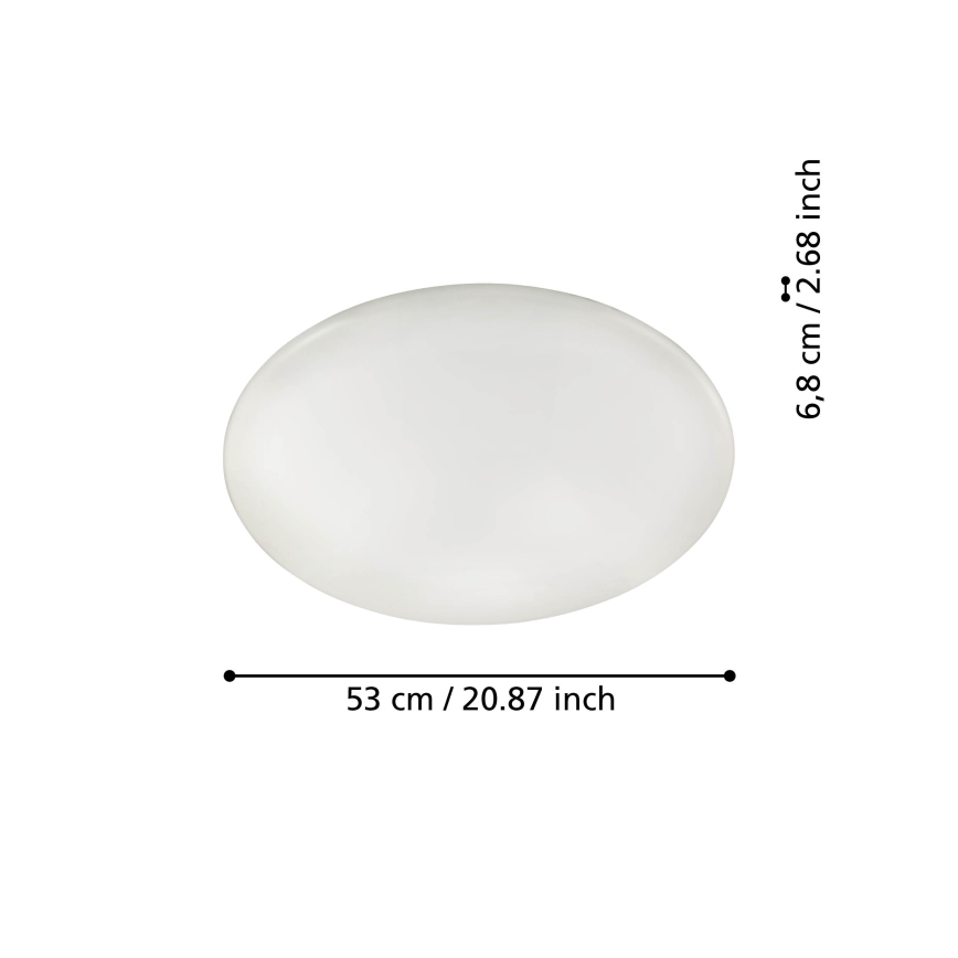 Eglo - LED prigušiva plafonska svetiljka LED/44,8W/230V ZigBee