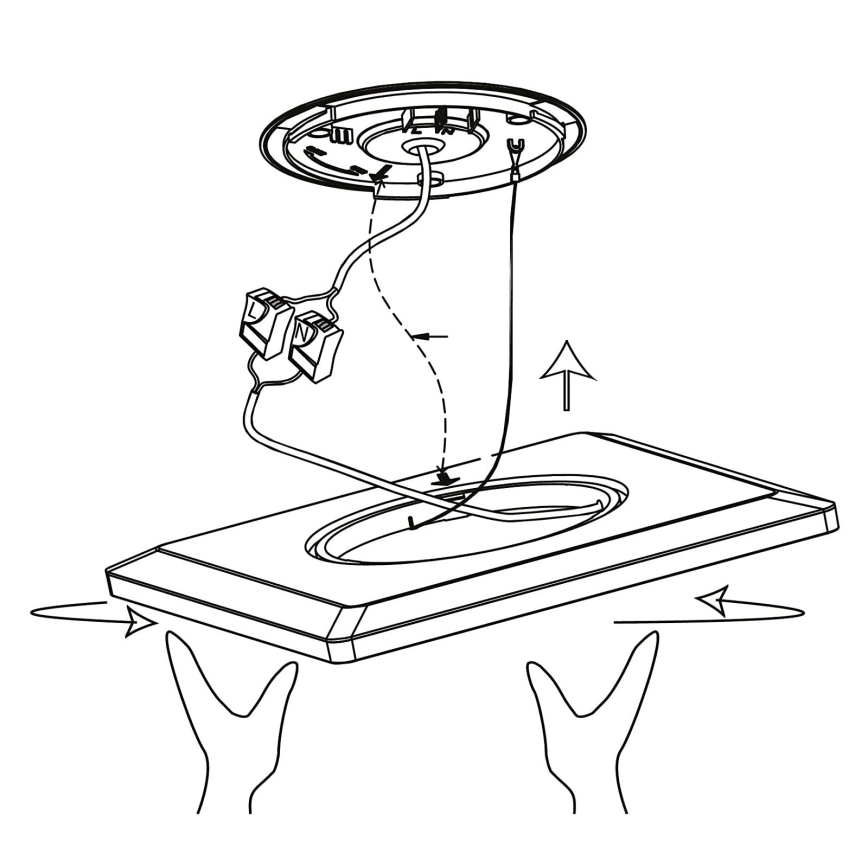 Eglo - LED RGBW prigušiva stropna svetiljka LED/16,5W/230V 2700-6500K bela ZigBee