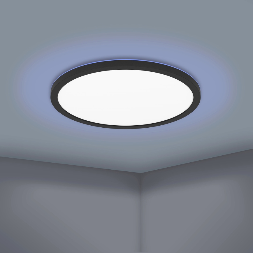 Eglo - LED RGBW prigušiva plafonsko svetlo LED/16,5W/230V crna ZigBee