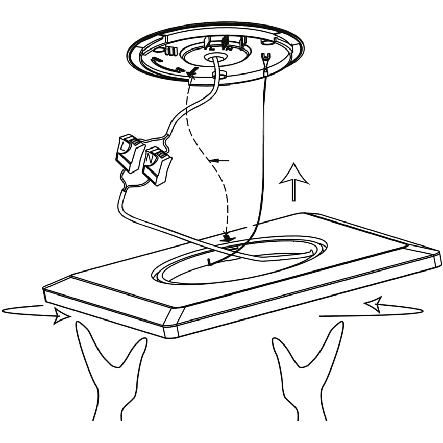 Eglo 900093 - LEDRGBW prigušiva stropna svetiljka ROVITO-ZLED/14,6W/230V crna