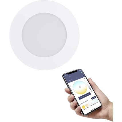 Eglo - LED prigušiva kupatilsko svetlo LED/5,4W/230V IP44 ZigBee prečnik 11,7 cm