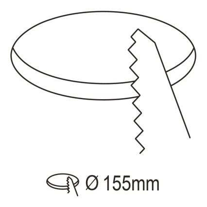 Eglo - LED prigušiva ugradna kupatilska svetiljka LED/10,5W/230V 2700-6500K IP44 ZigBee prečnik 16,5 cm