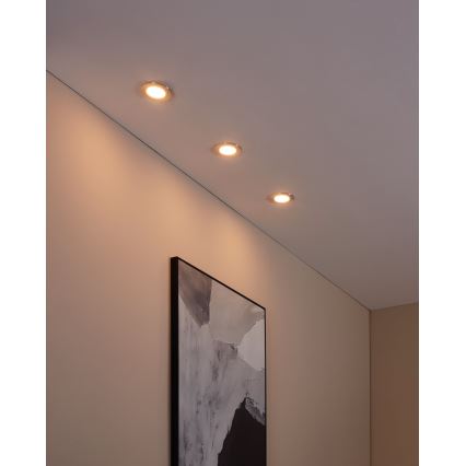 Eglo - Komplet 3x LED prigušiva kupatilska svetiljka FUEVA-Z 2,8W/230V IP44 pr. 8,5 cm