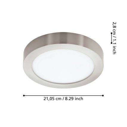 Eglo - LED prigušiva stropna svetiljka za kupatilo LED/16,5W/230V IP44 ZigBee, prečnik 21 cm