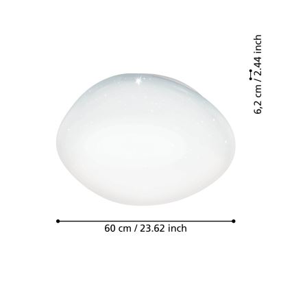 Eglo - LED RGBW plafonsko svetlo (prigušiva) LED/33W/230V prečnik 60 cm