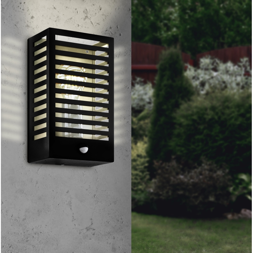 Eglo - Spoljašnje zidno svetlo sa senzorom 1xE27/60W/230V IP44