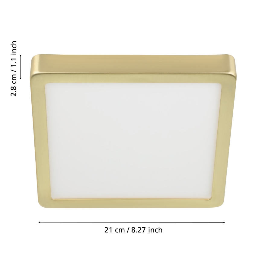 Eglo - LED plafonsko svetlo LED/17W/230V 21x21 cm