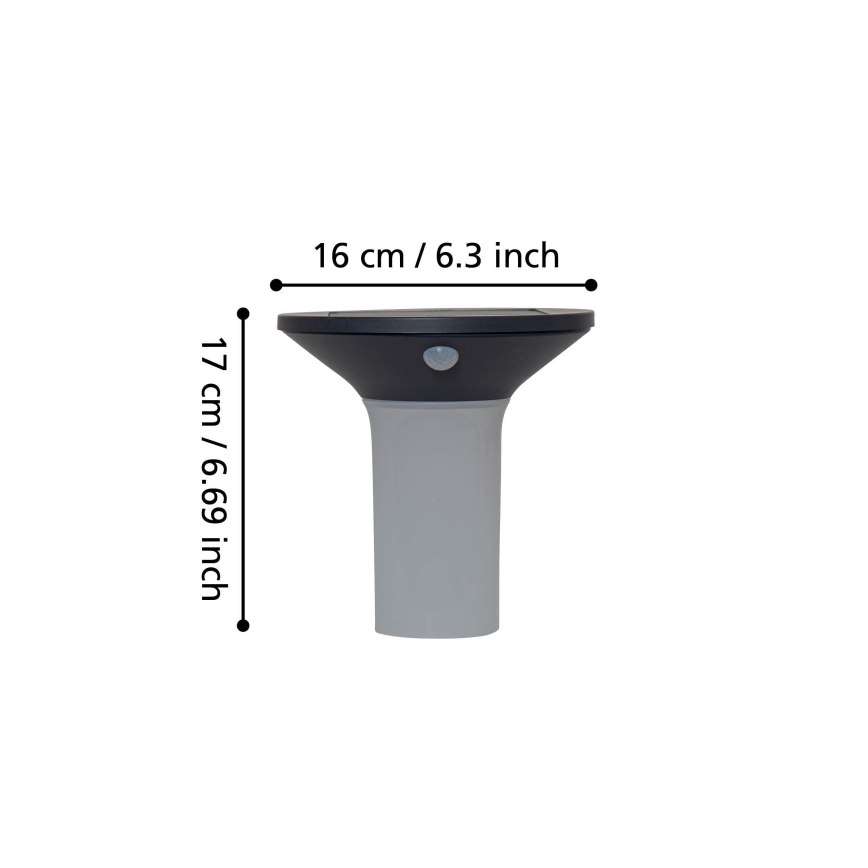 Eglo - LED solarno spoljašnje svetlo sa senzorom 6xLED/0,03W/3,7V IP44