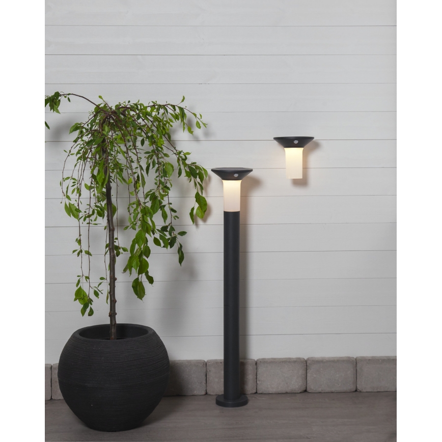 Eglo - LED spoljašnja solarna lampa sa senzorom 6xLED/0,03W/3,7V 1500 mAh IP44