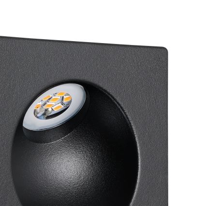 Eglo - LED svetiljka za stepenište LED/2W/230V 3000K crna