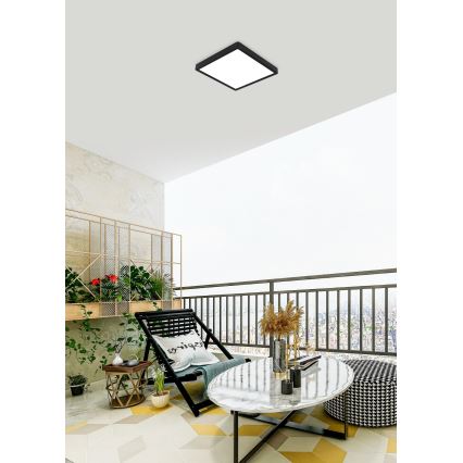 Eglo - LED plafonsko svetlo za kupatilo LED/20,5W/230V IP44, crno