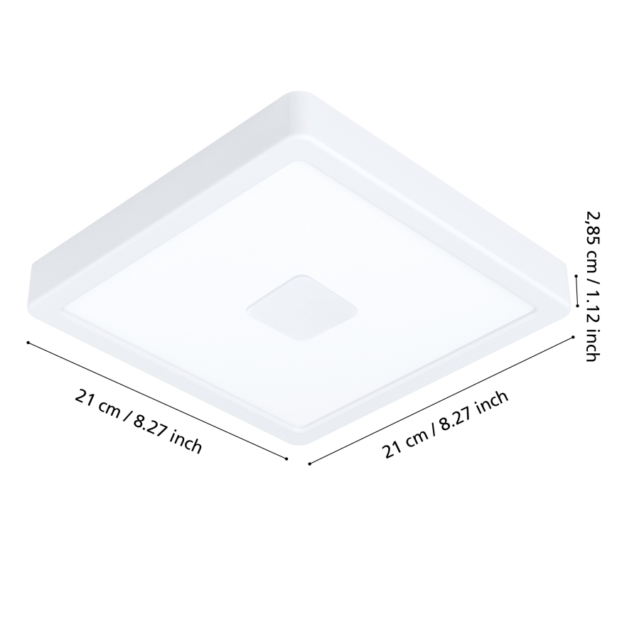 Eglo - LED spoljašnje plafonsko svetlo LED/17W/230V IP44 belo