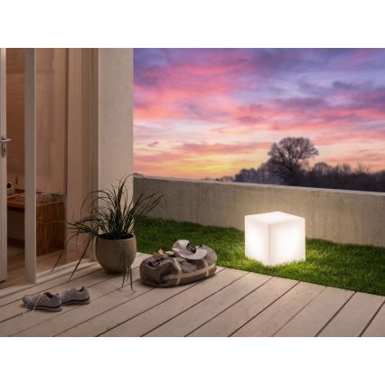 Eglo - Spoljna podna lampa 1xE27/15W/230V 30x30 cm IP65