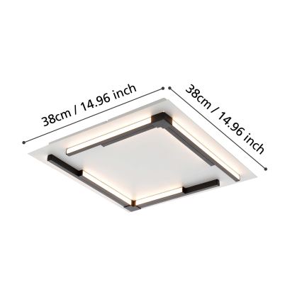 Eglo - LED prigušiva plafonska svetiljka LED/25W/230V