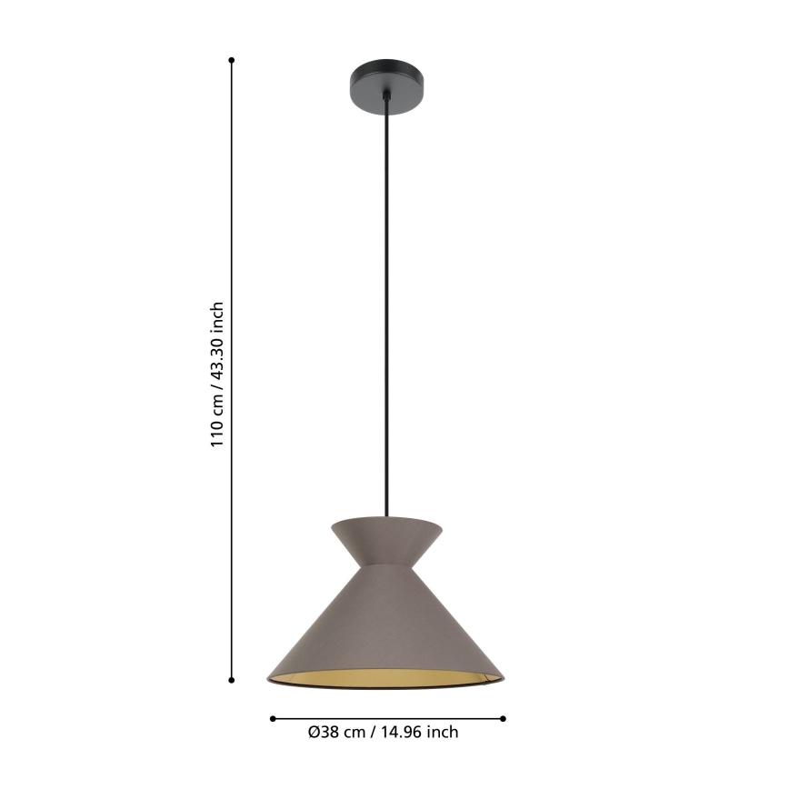 Eglo - Luster na sajli 1xE27/40W/230V