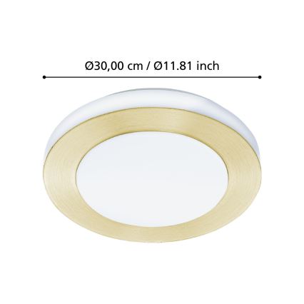 Eglo - LED kupatilsko plafonsko svetlo LED/10,8W/230V IP44