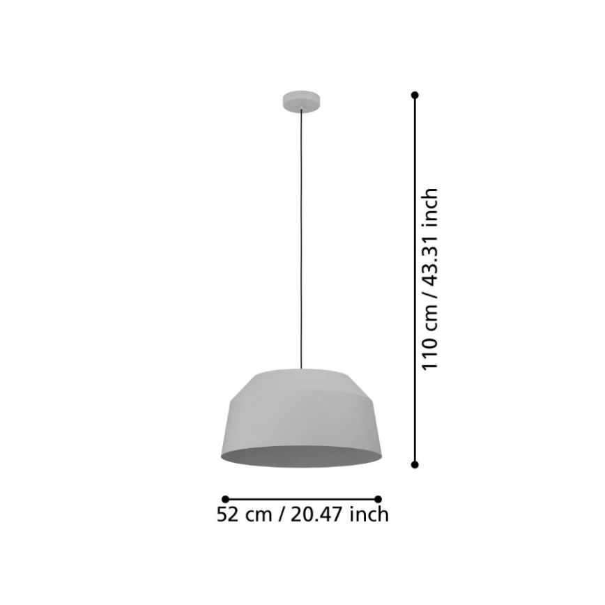 Eglo - Luster na sajli 1xE27/40W/230V prečnik 52 cm