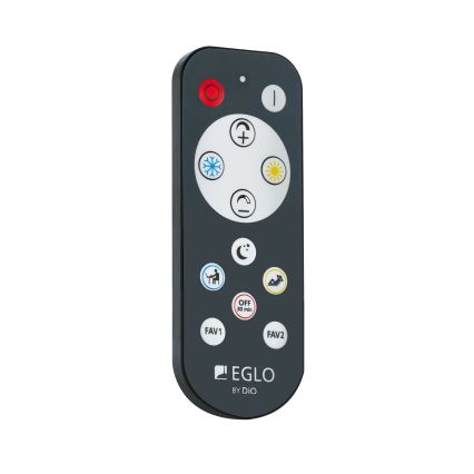 Eglo - prigušiva LED stropna svetiljka LED/15W/230V zlatna + daljinski upravljač