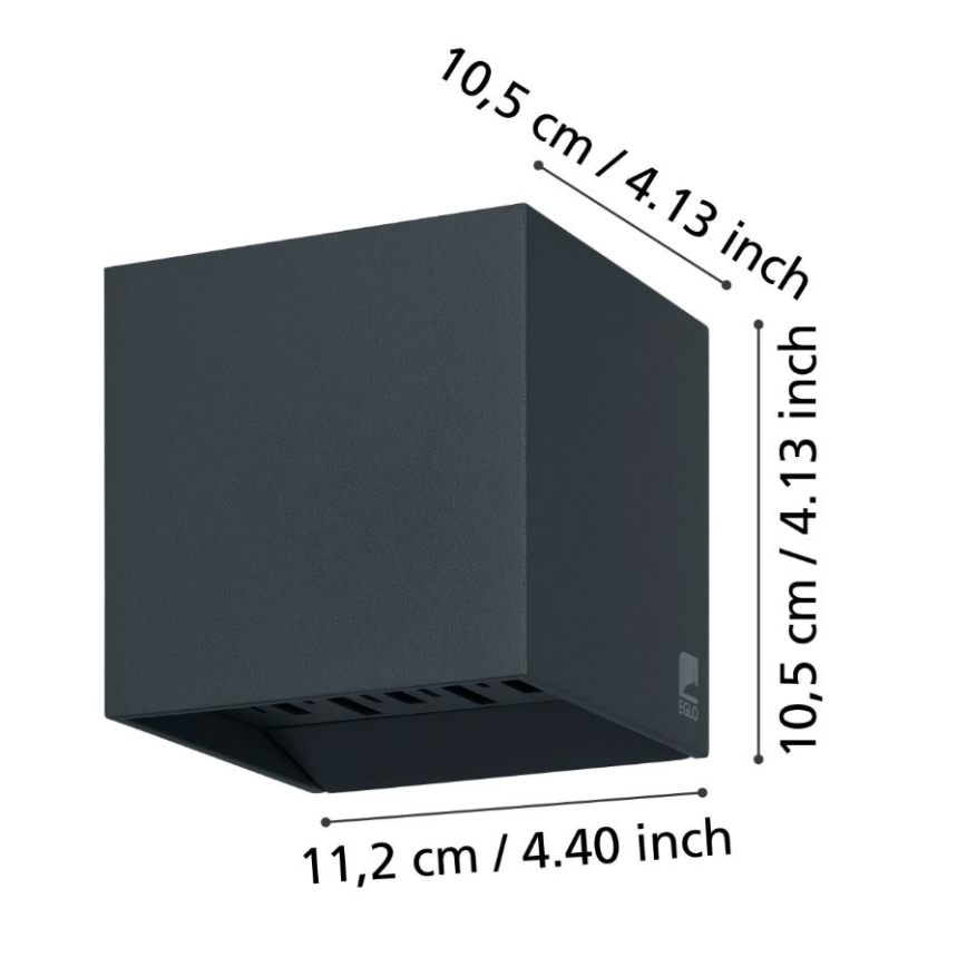 Eglo - LED spoljašnje zidno svetlo 2xLED/3,3W/230V IP54