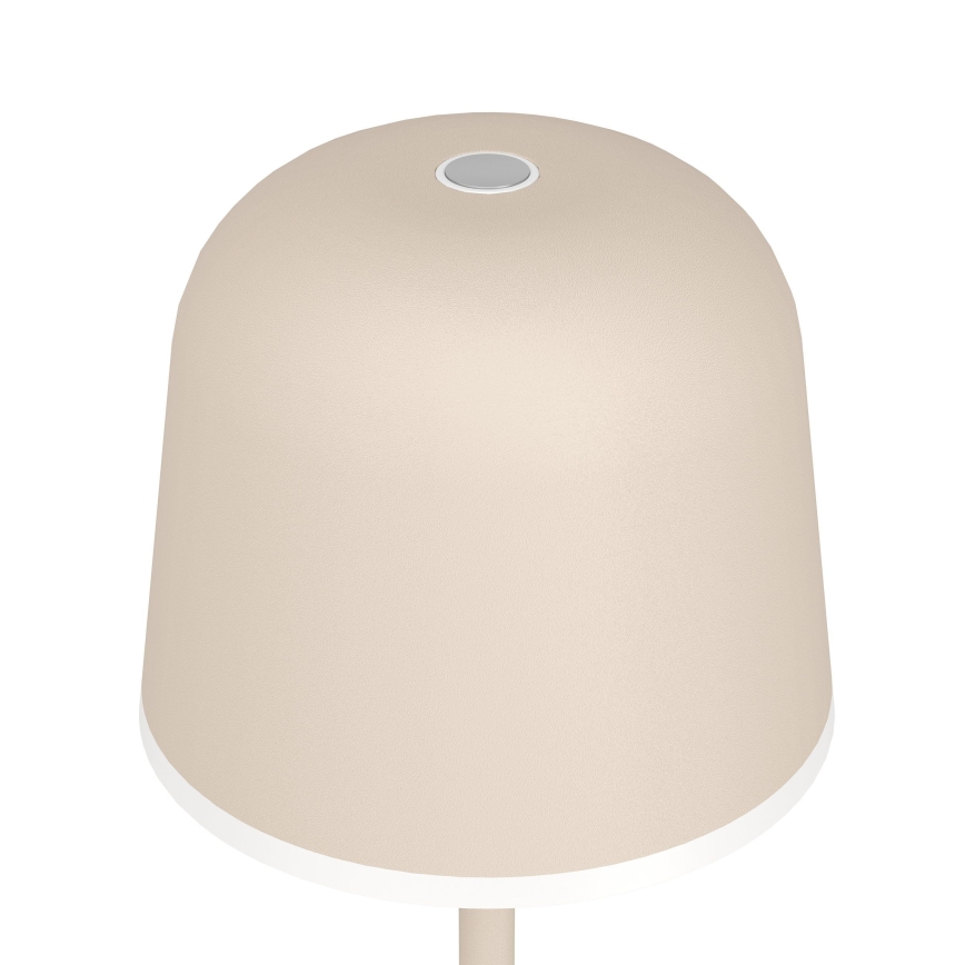 Eglo - LED spoljna punjiva lampa, prigušiva, LED/2,2W/5V 1800 mAh bež IP54