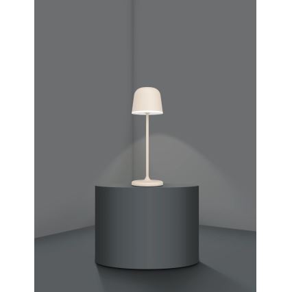 Eglo - LED spoljna punjiva lampa, prigušiva, LED/2,2W/5V 1800 mAh bež IP54