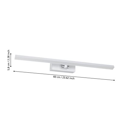 Eglo - LED osvetljenje za kupatilsko ogledalo LED/5W/230V IP44 belo