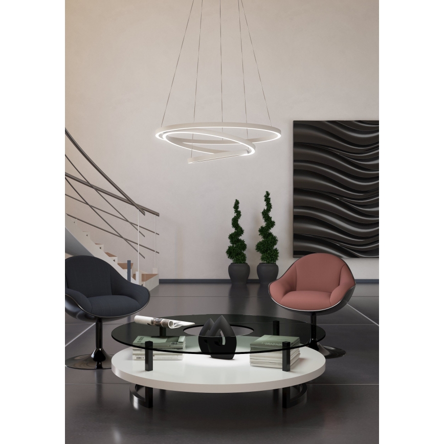 Eglo - LED prigušiva luster na sajli LED/43,2W/230V bela