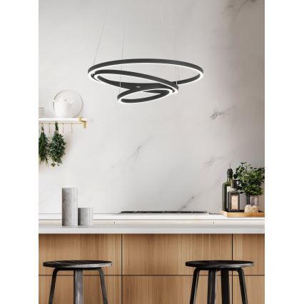 Eglo - LED prigušiva luster na sajli LED/43,2W/230V crna