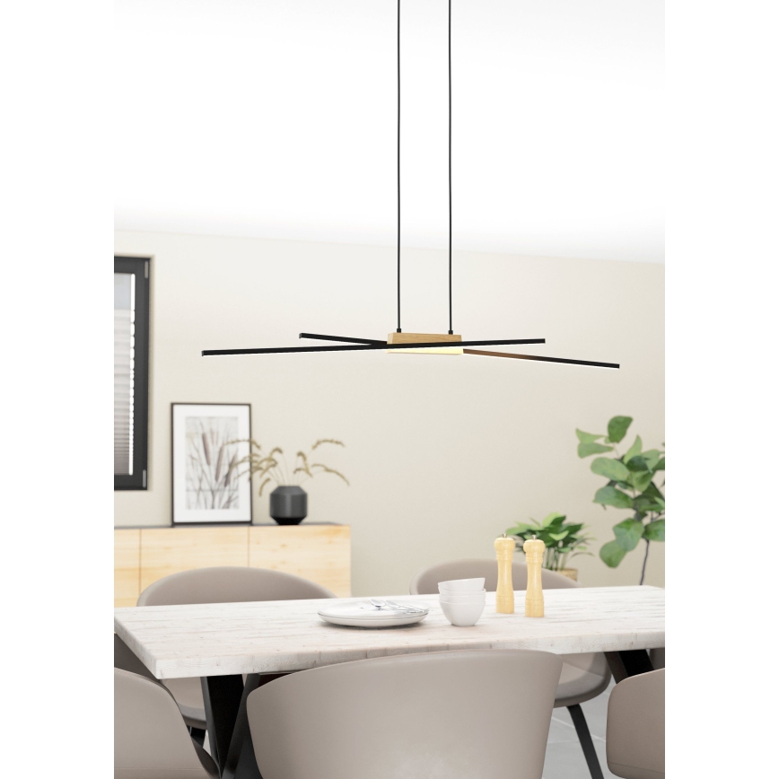 Eglo - LED luster na sajli, prigušiva, 2xLED/13W/230V