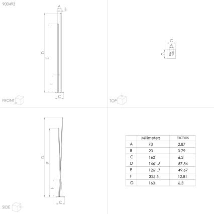 Eglo - LED podna lampa LED/24W/230V