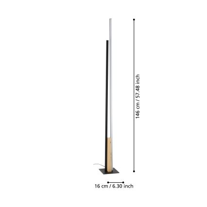 Eglo - LED podna lampa LED/24W/230V