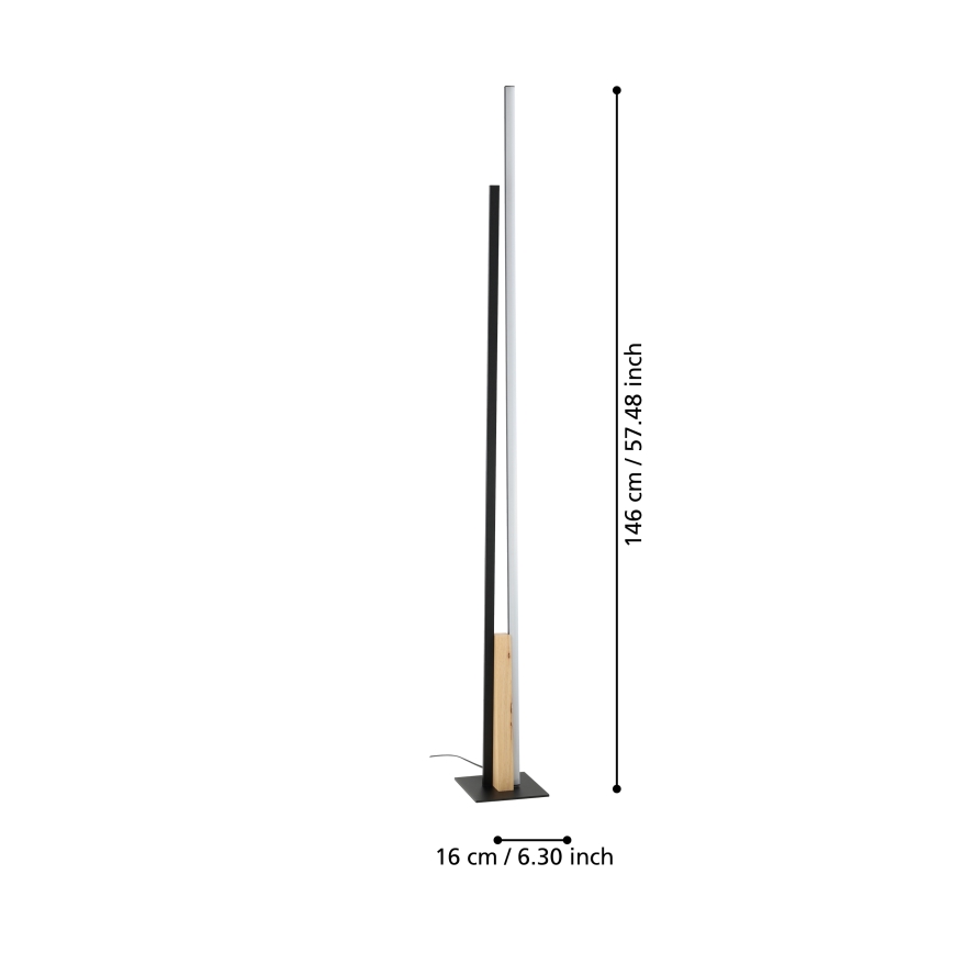 Eglo - LED podna lampa LED/24W/230V