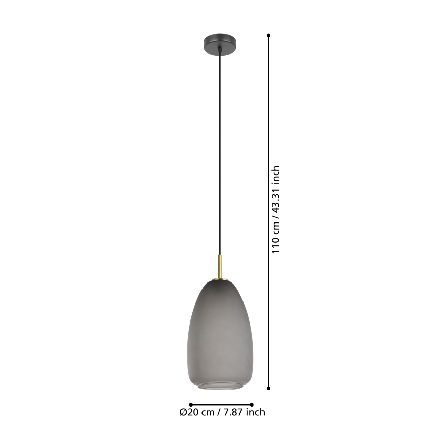 Eglo - Viseći luster na sajli 1xE27/40W/230V