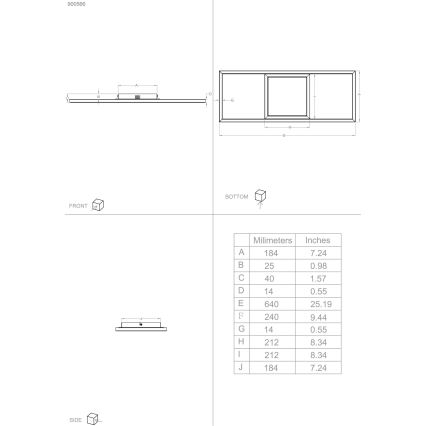 Eglo - LED RGBW prigušiva plafonska svetiljka LED/21W/230V