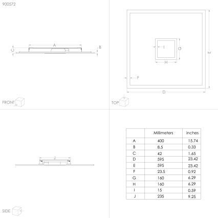 Eglo - LED RGBW prigušiva plafonsko svetlo LED/36W/230V 3000-6000K 59,5x59,5 cm + daljinski upravljač