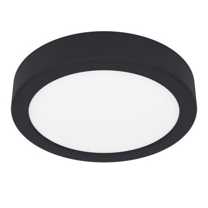Eglo - LED prigušiva stropna svetiljka LED/11W/230V crna prečnik 16 cm
