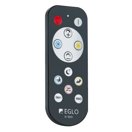 Eglo - LED prigušiva stropna svetiljka LED/25,6W/230V + daljinski upravljač