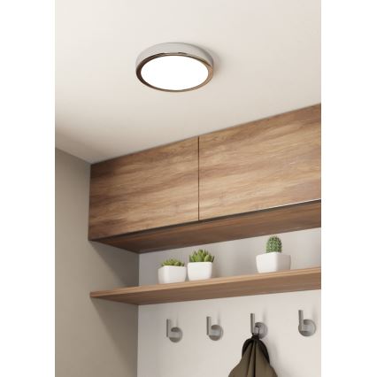 Eglo - LED plafonsko svetlo za kupatilo LED/17W/230V IP44 sjajni hrom prečnik 21 cm