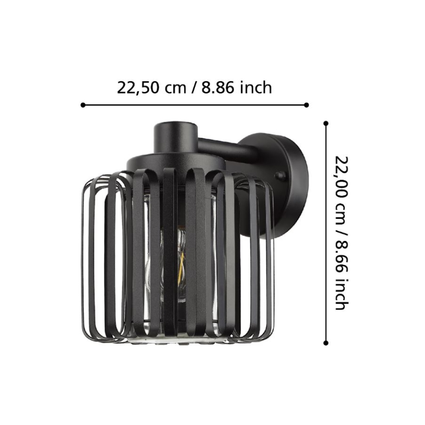 Eglo - Spoljno zidno svetlo 1xE27/40W/230V IP65